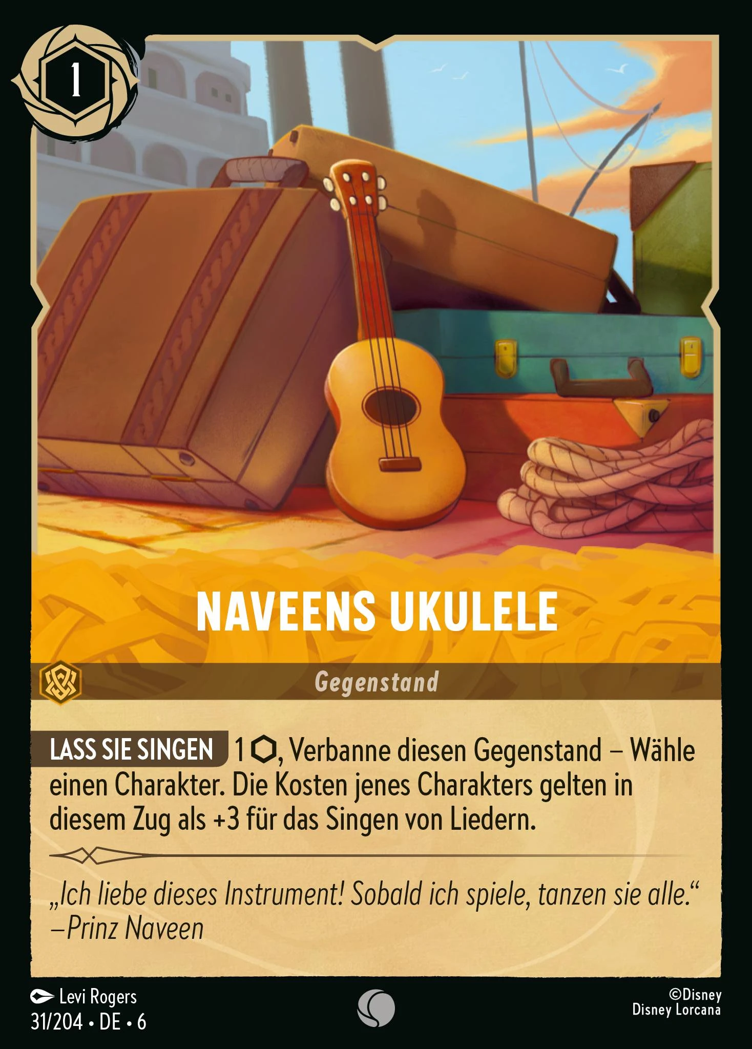 Naveens Ukulele (Azurblaues Meer 031)