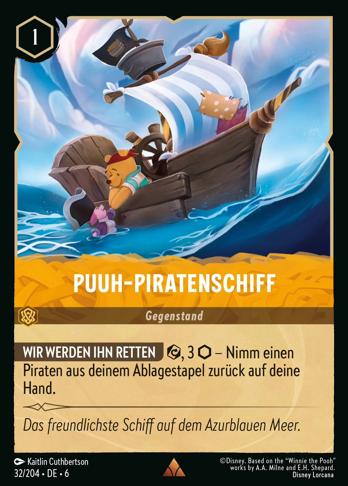 Puuh-Piratenschiff (Azurblaues Meer 032)
