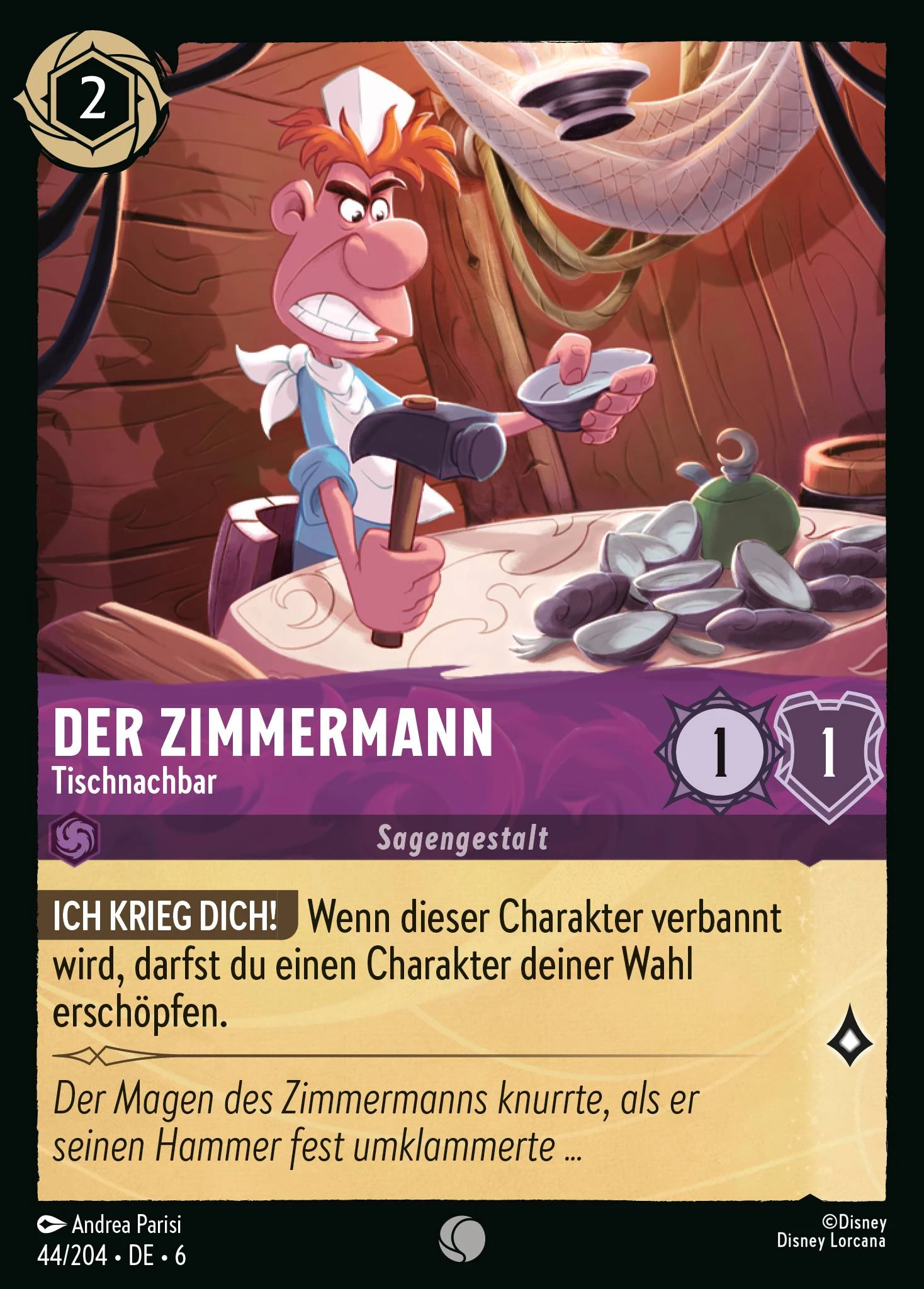 Der Zimmermann - Tischnachbar (Azurblaues Meer 044)