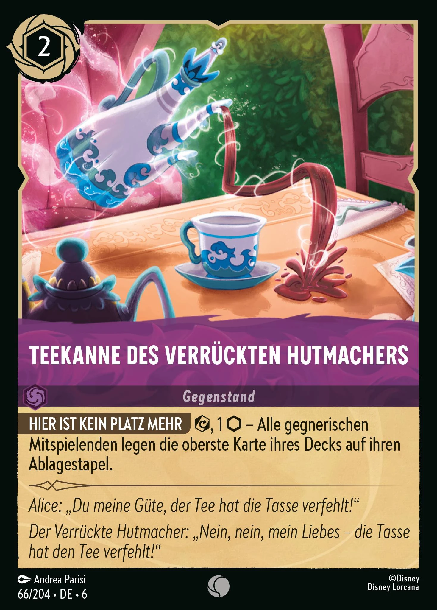 Teekanne des verrückten Hutmachers (Azurblaues Meer 066)