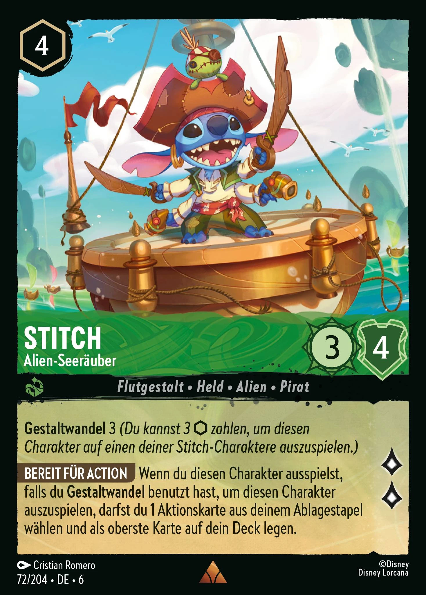 Stitch - Alien-Seeräuber (Azurblaues Meer 072)