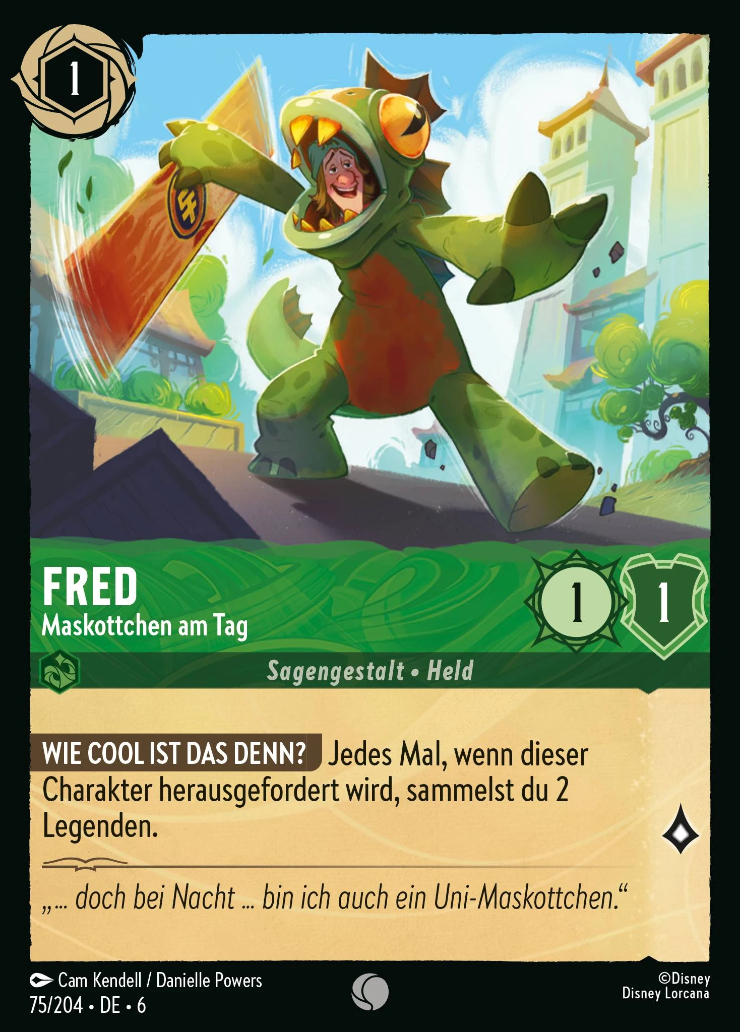 Fred - Maskottchen am Tag (Azurblaues Meer 075)