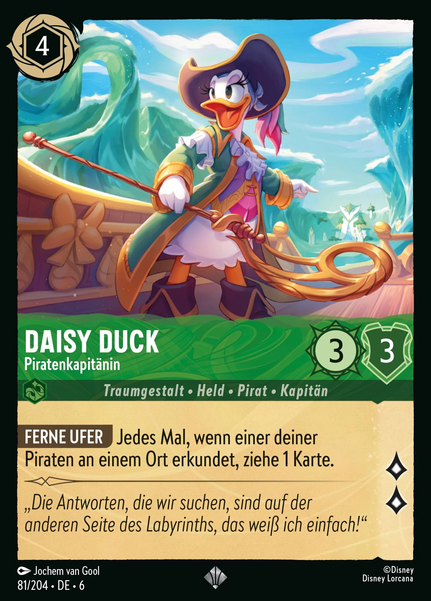 Daisy Duck - Piratenkapitänin (Azurblaues Meer 081)