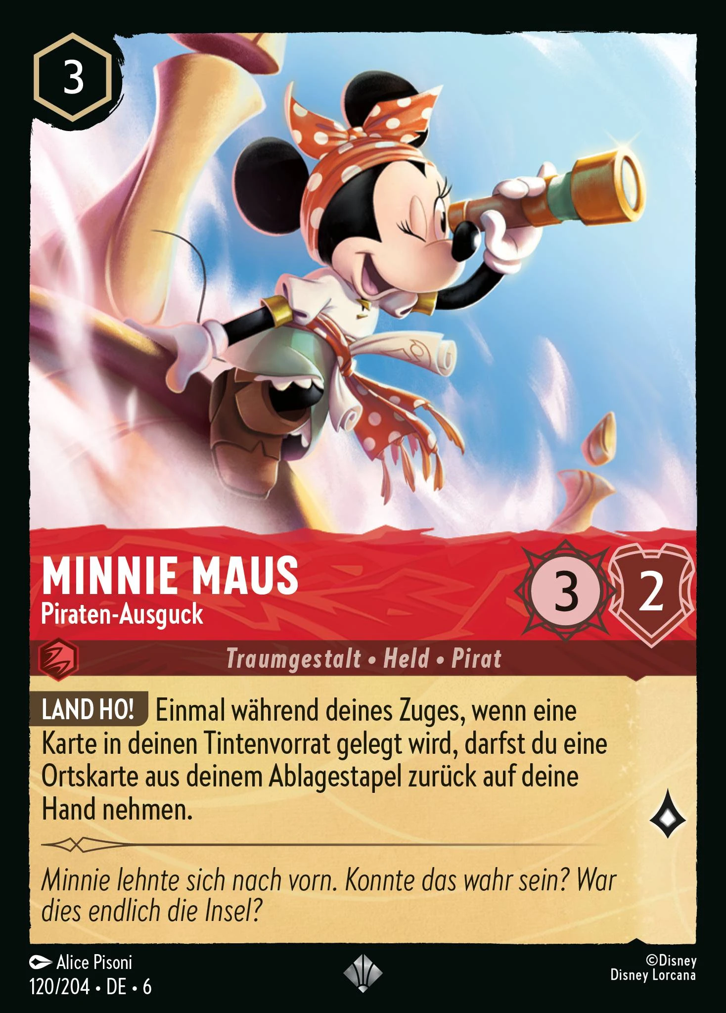 Minnie Maus - Piraten-Ausguck (Azurblaues Meer 120)