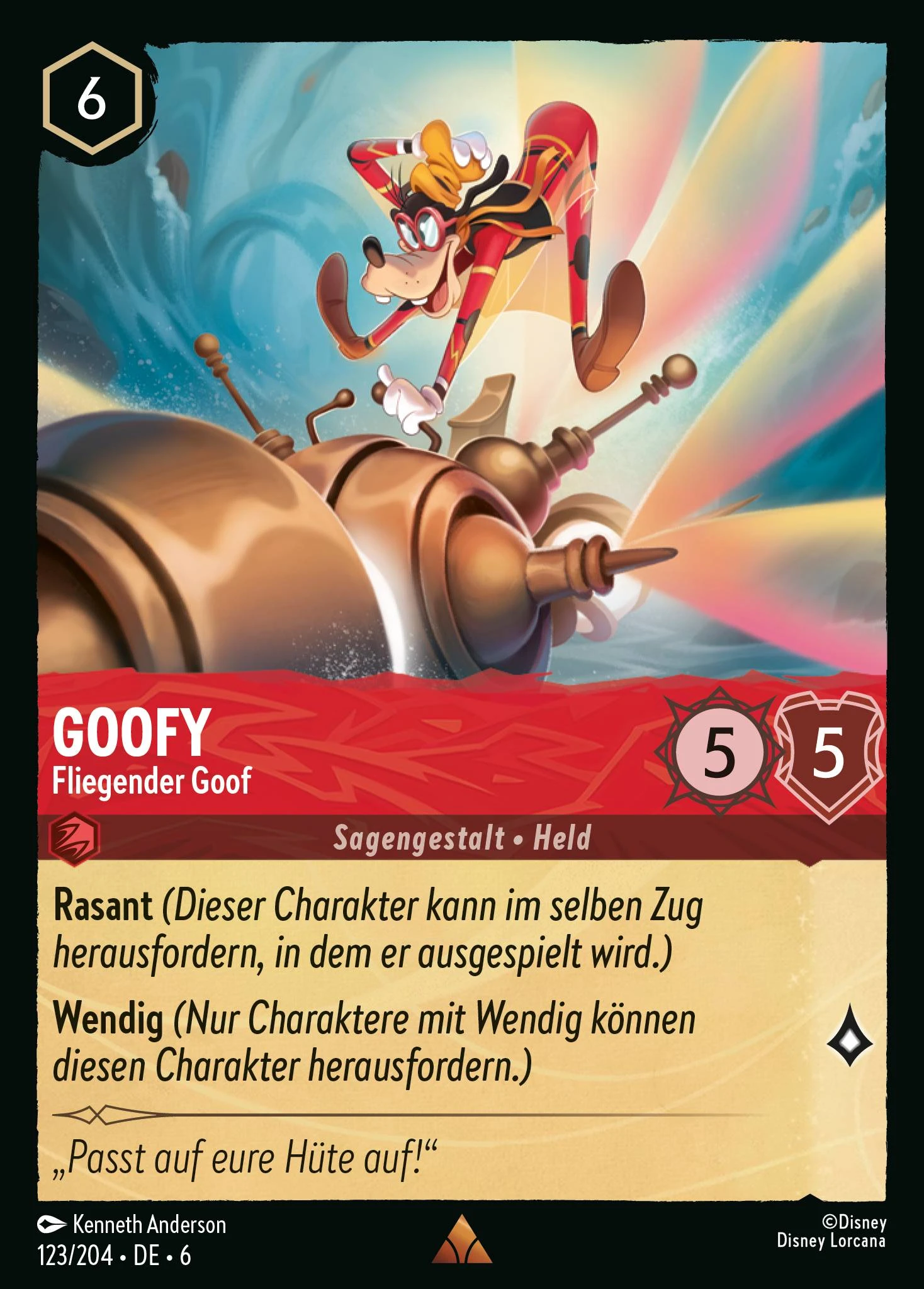 Goofy - Fliegender Goof (Azurblaues Meer 123)
