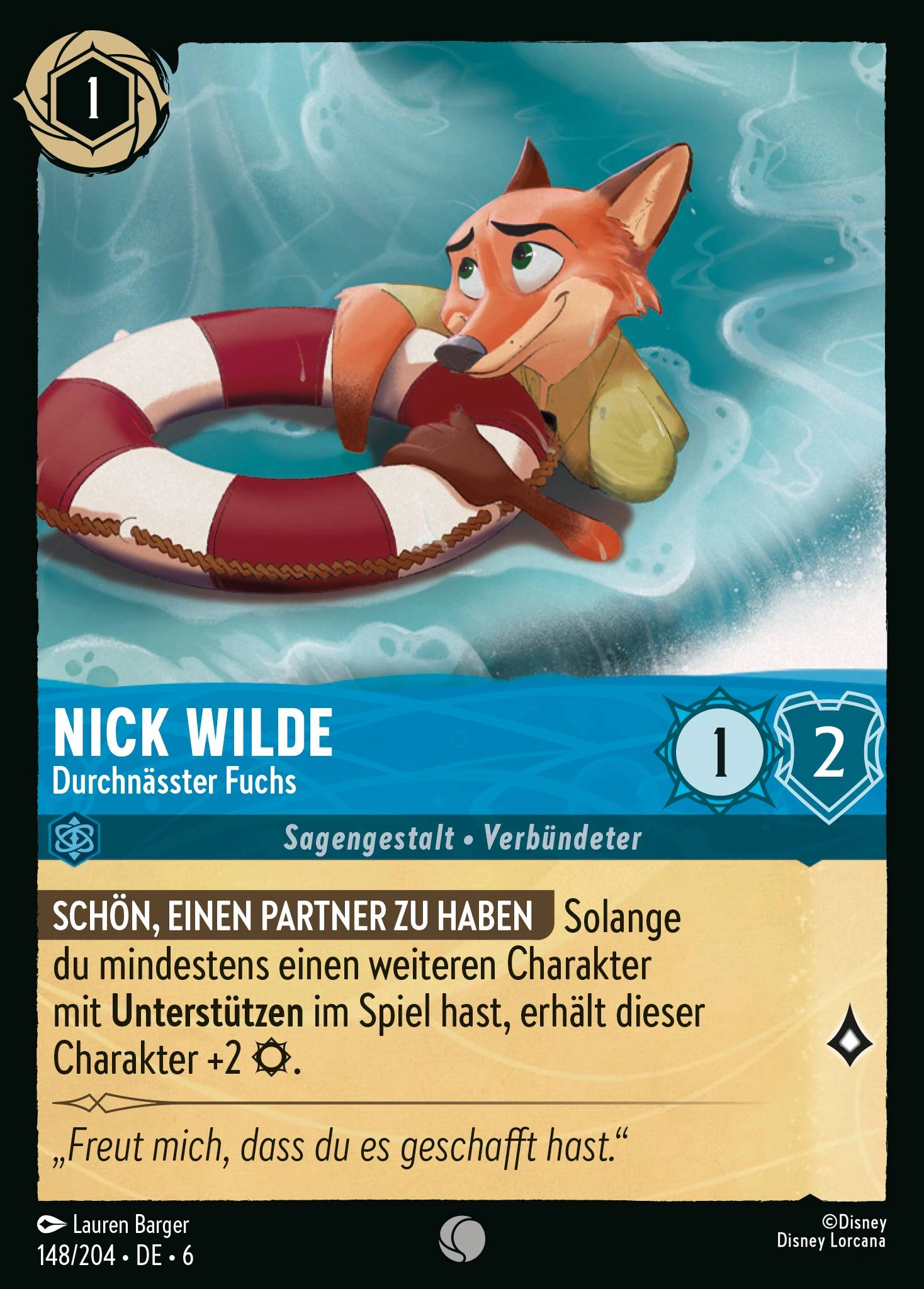 Nick Wilde - Durchnässter Fuchs (Azurblaues Meer 148)