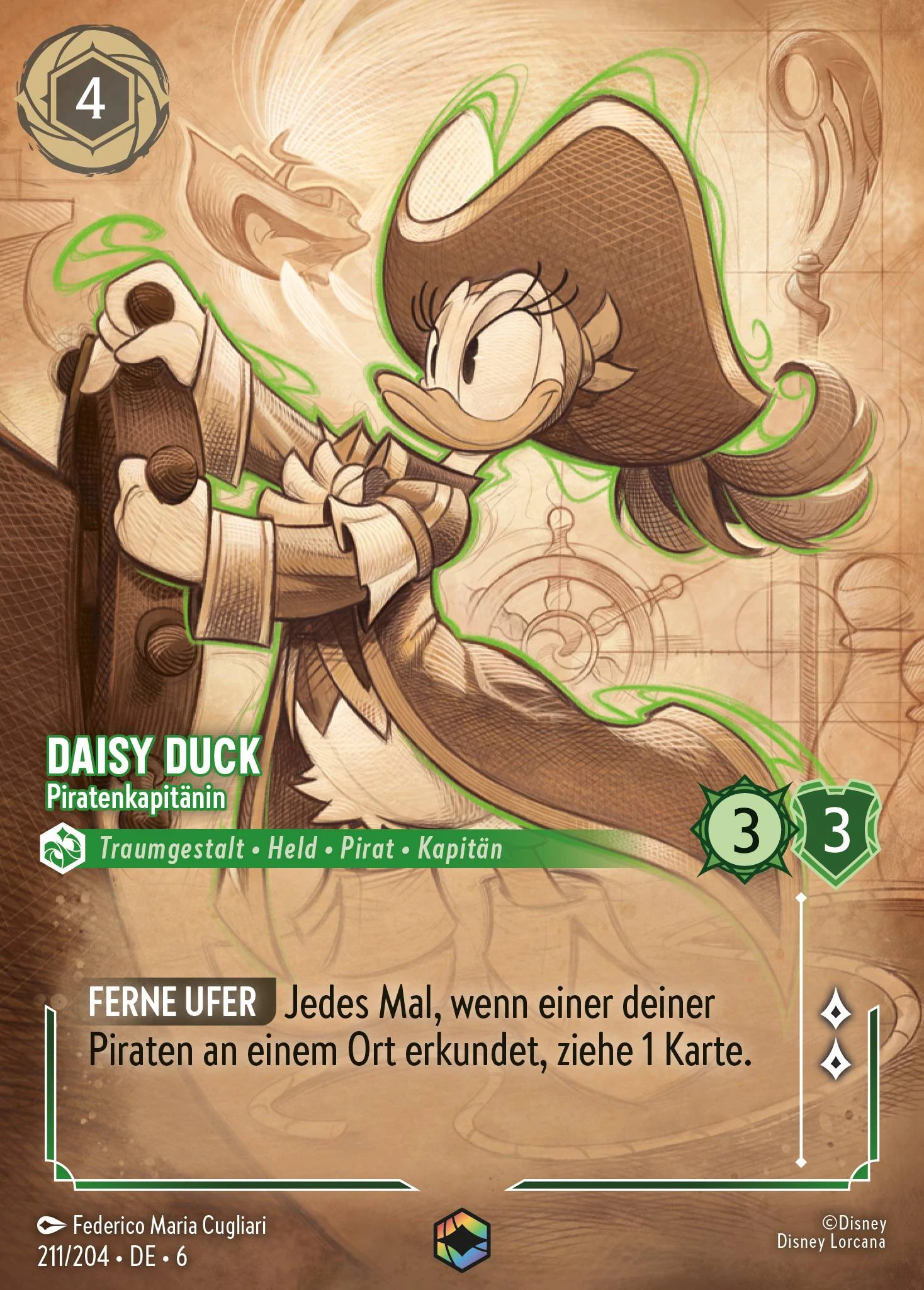 Daisy Duck - Piratenkapitänin (Azurblaues Meer 211)