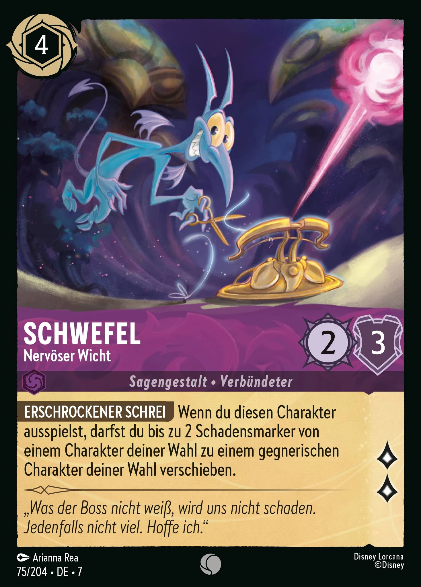 Schwefel - Nervöser Wicht (Archazias Insel 075)