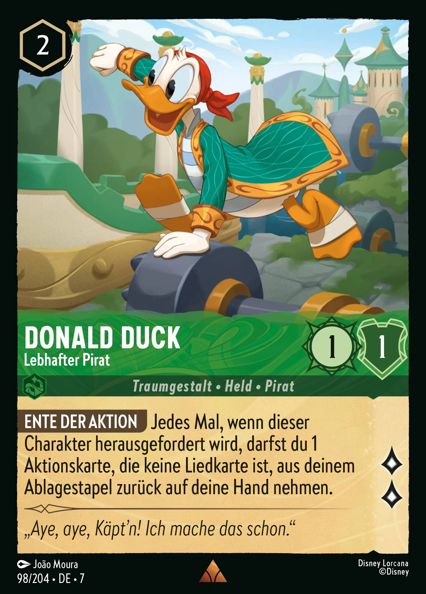 Donald Duck - Lebhafter Pirat (Archazias Insel 098)