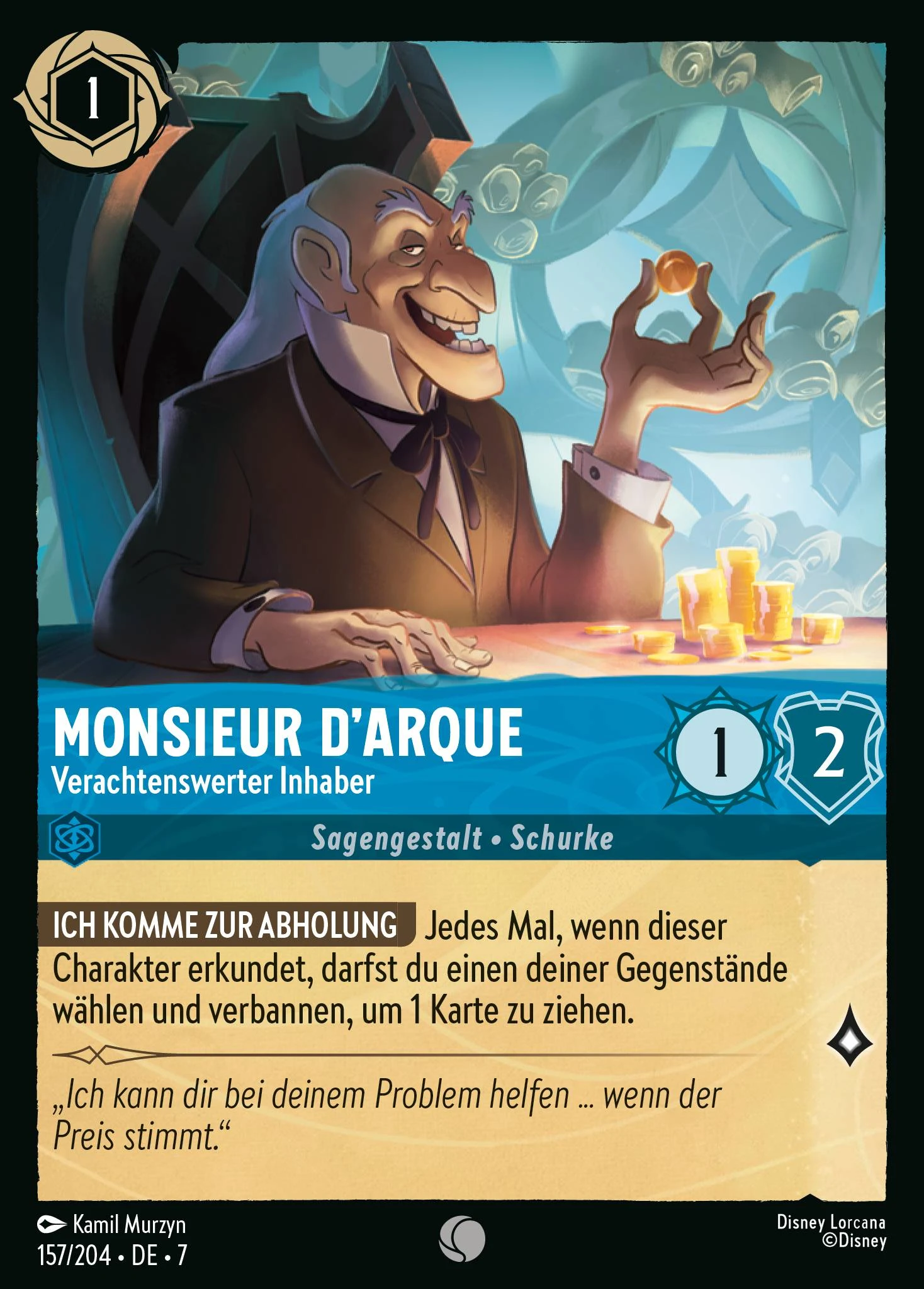 Monsieur D'Arque - Verachtenswerter Inhaber (Archazias Insel 157)