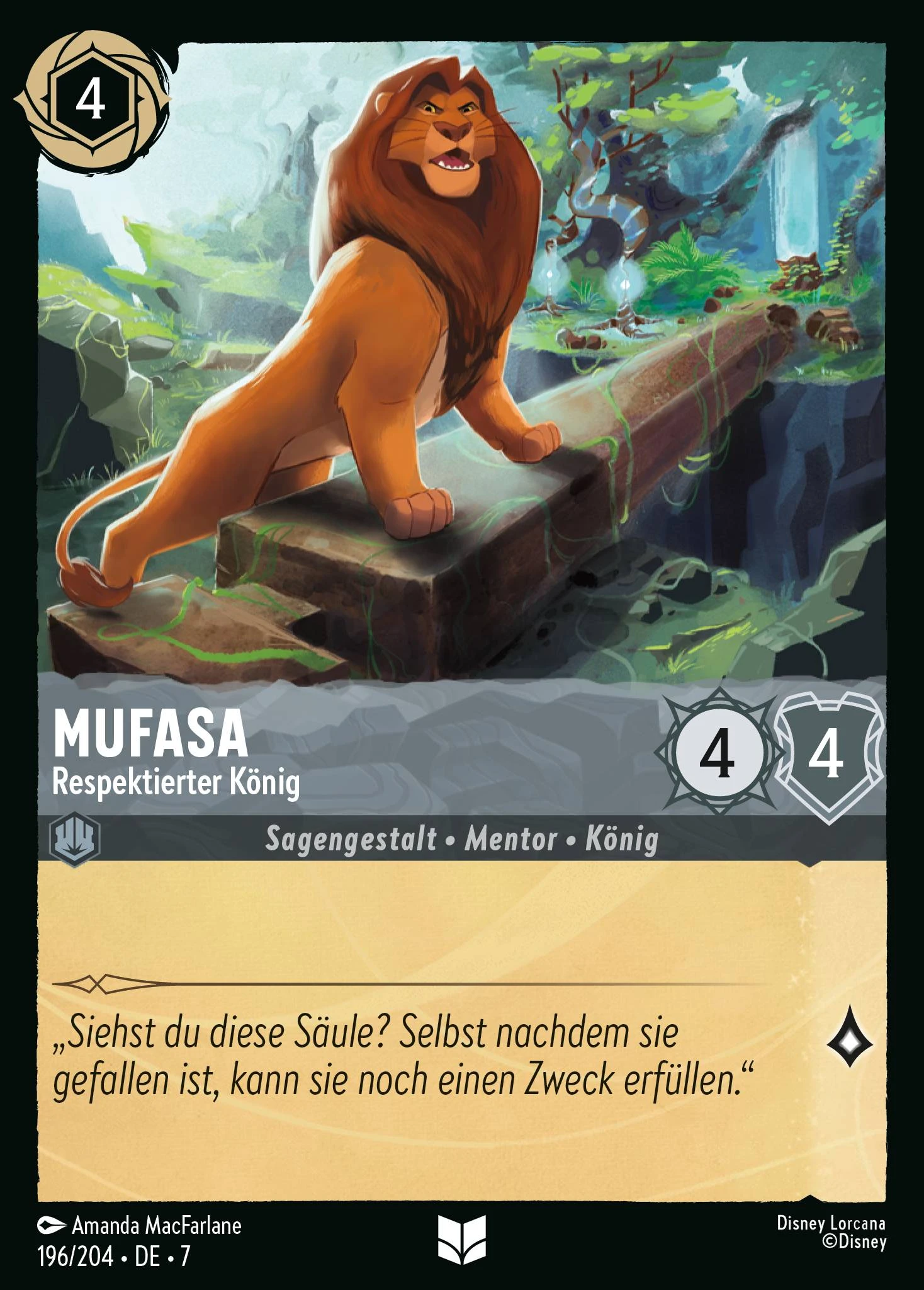 Mufasa - Respektierter König (Archazias Insel 196)