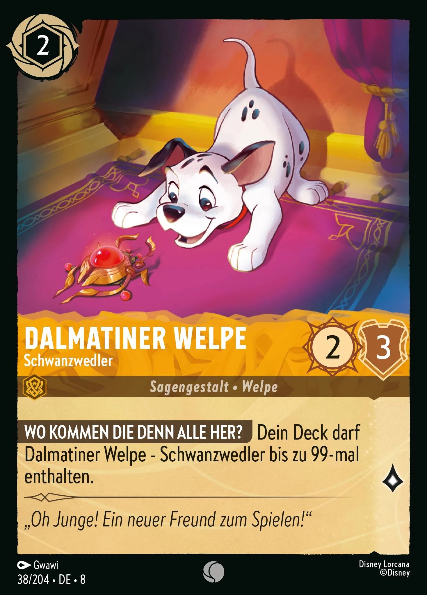 Dalmatiner Welpe - Schwanzwedler (Domäne von Dschafar 038)