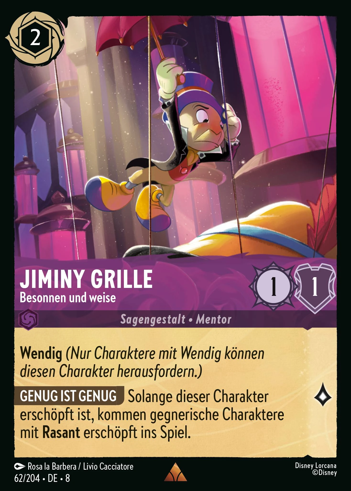 Jiminy Grille - Besonnen und weise (Domäne von Dschafar 062)