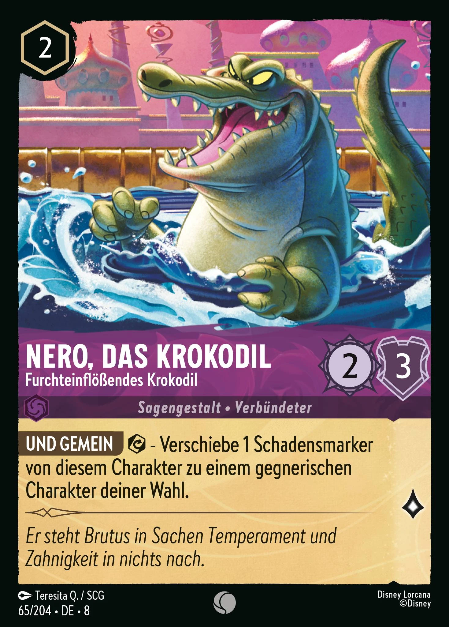 Nero, das Krokodil - Furchteinflößendes Krokodil (Domäne von Dschafar 065)