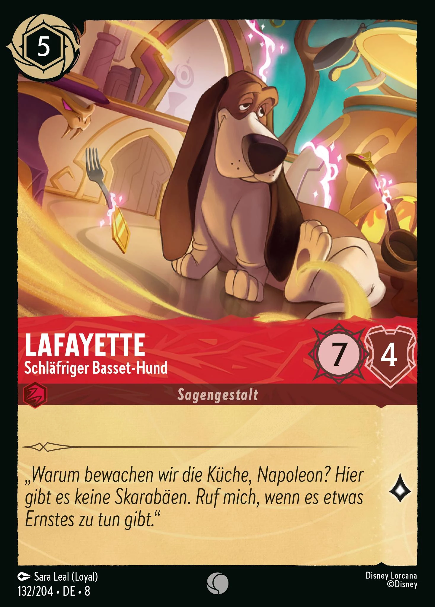 Lafayette - Schläfriger Basset-Hund (Domäne von Dschafar 132)