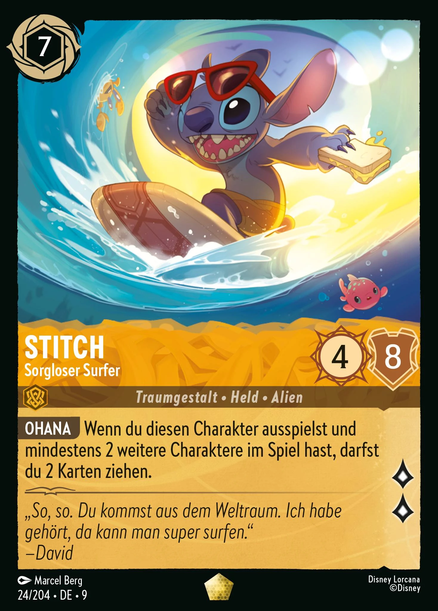 Stitch - Sorgloser Surfer (Mythen 024)