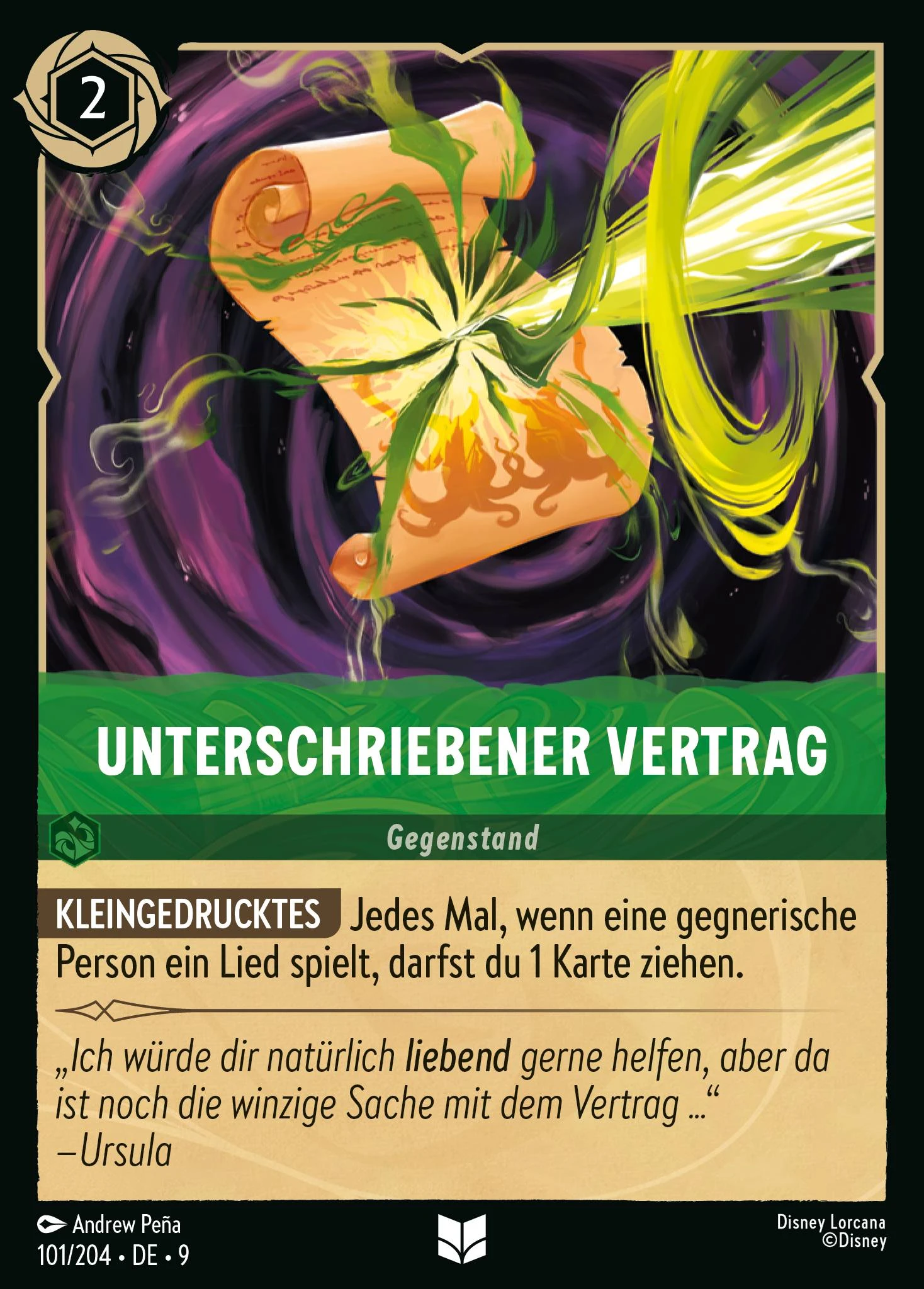 Unterschriebener Vertrag (Mythen 101)
