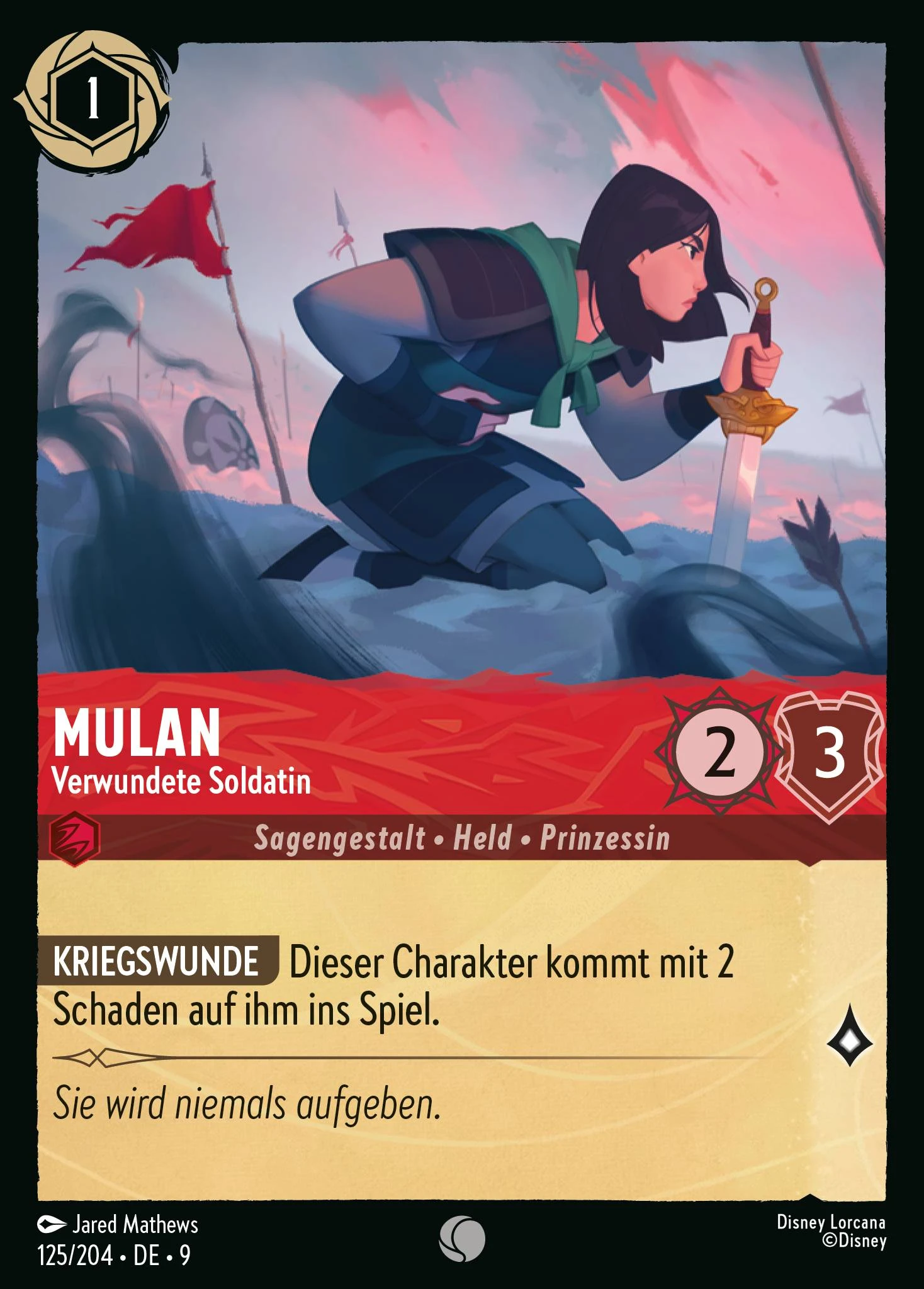 Mulan - Verwundete Soldatin (Mythen 125)