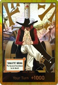 DON!! Card (Dracule Mihawk) (Gold) (The Azure Sea's Seven DON-CARD-DRACULE-MIHAWK-GOLD)