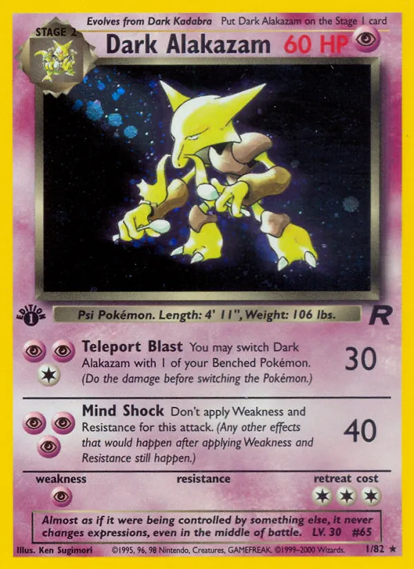 Dunkles Simsala (Team Rocket 001)