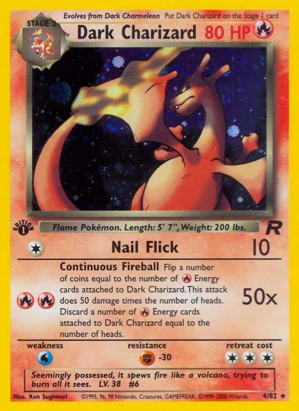 Dunkles Glurak (Team Rocket 004)