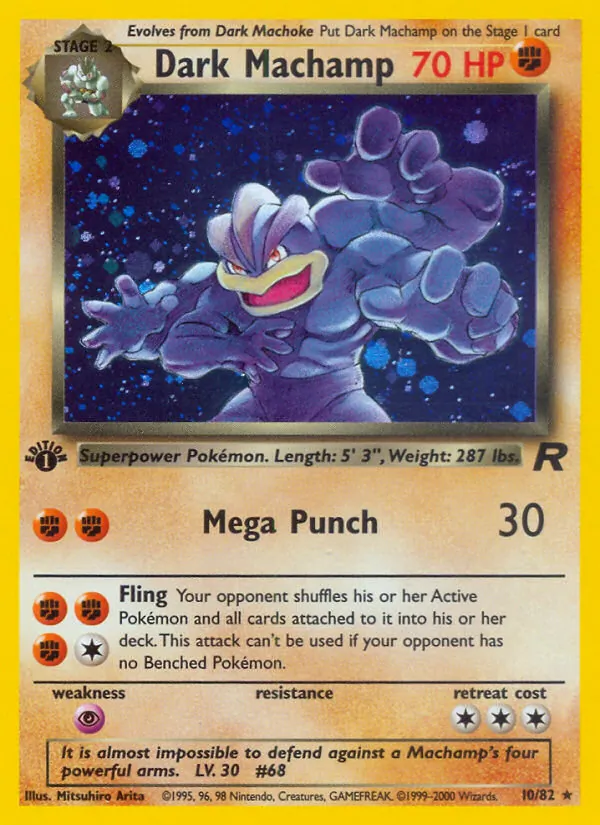 Dunkles Machomei (Team Rocket 010)