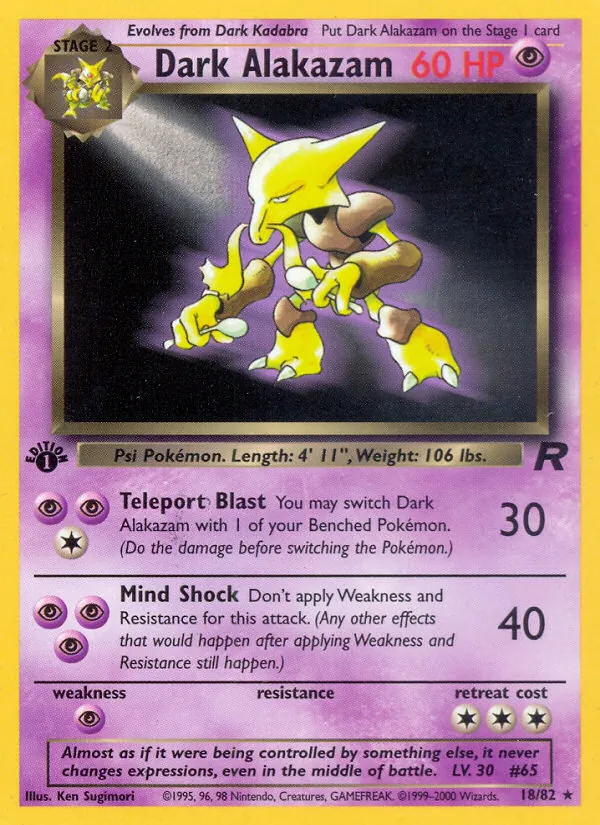 Dunkles Simsala (Team Rocket 018)