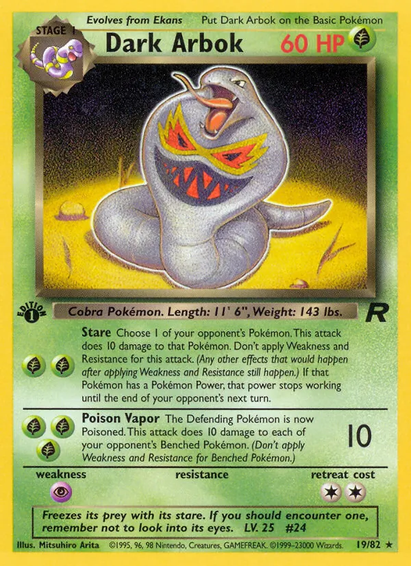 Dunkles Arbok (Team Rocket 019)