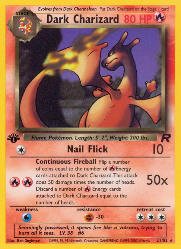 Dunkles Glurak (Team Rocket 021)