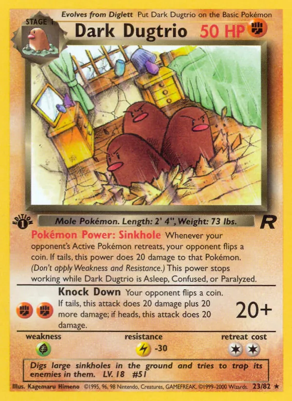 Dunkles Digdri (Team Rocket 023)