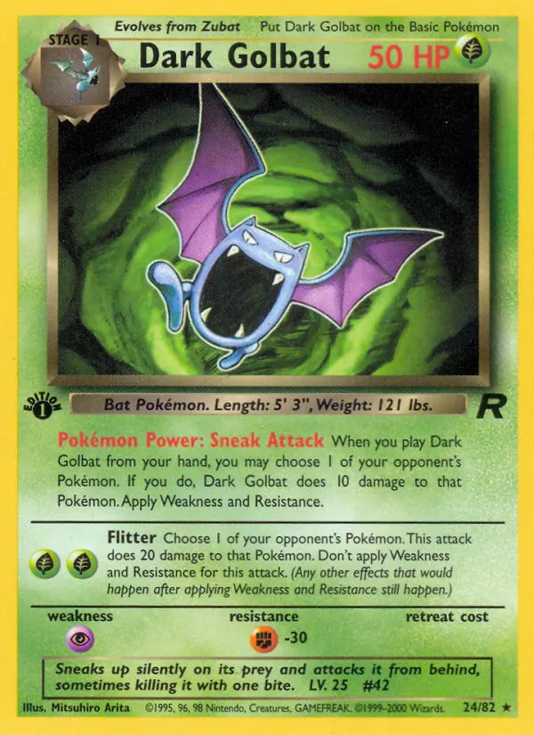 Dunkles Golbat (Team Rocket 024)