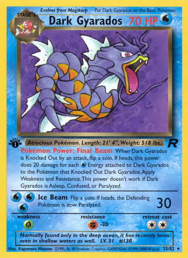Dunkles Garados (Team Rocket 025)