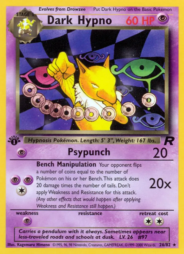 Dunkles Hypno (Team Rocket 026)