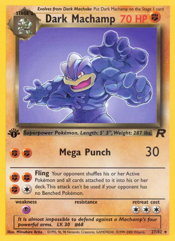 Dunkles Machomei (Team Rocket 027)