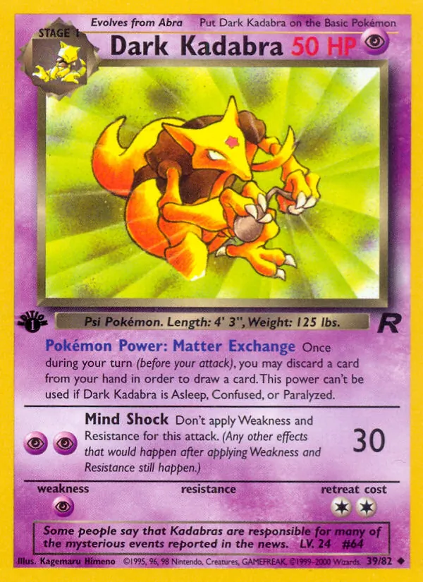 Dunkles Kadabra (Team Rocket 039)