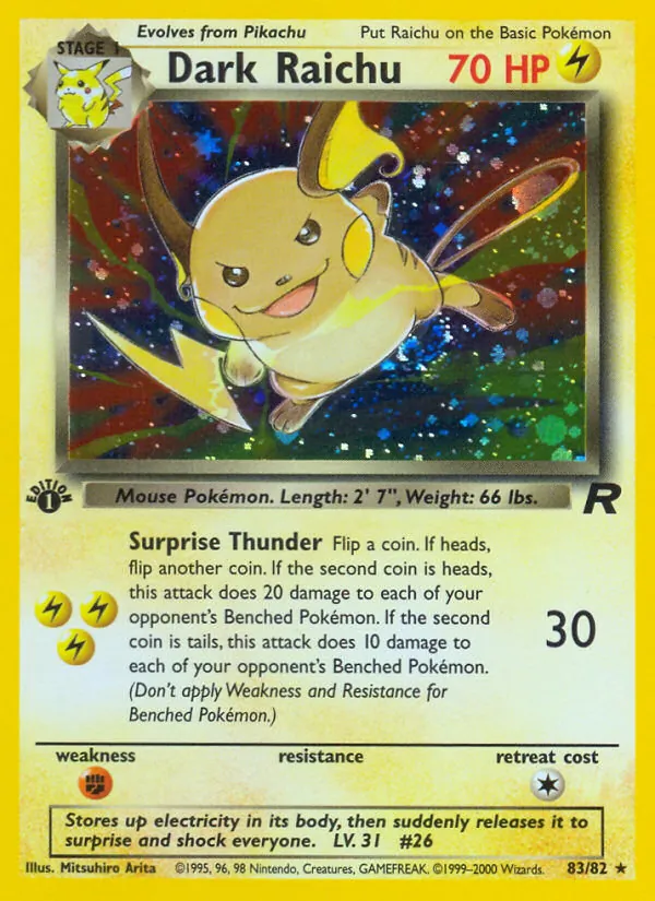 Dunkles Raichu (Team Rocket 083)