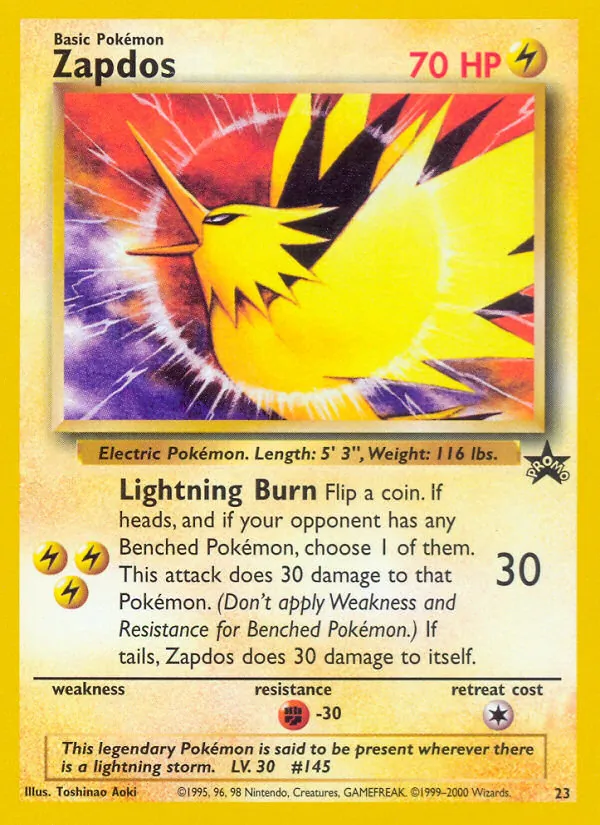 Zapdos (Wizards Black Star Promos 023)