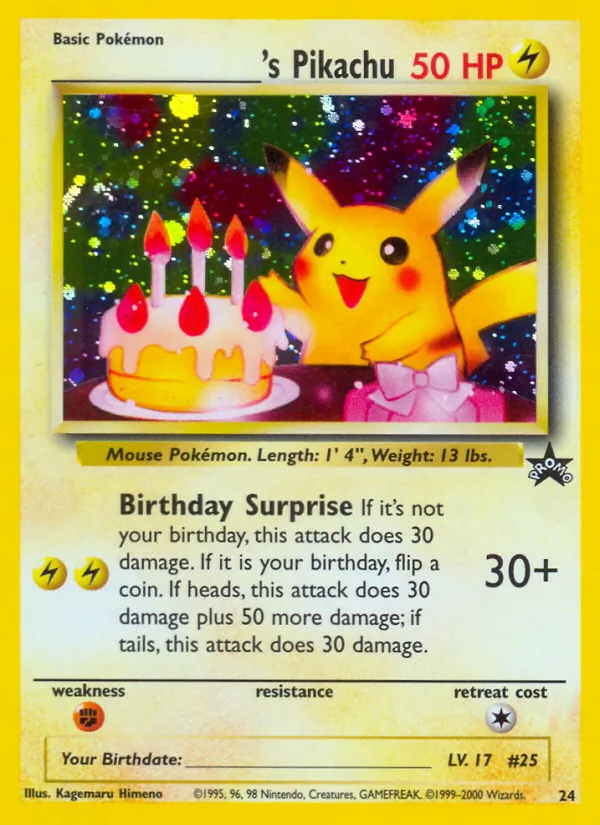 S Pikachu (Wizards Black Star Promos 024)