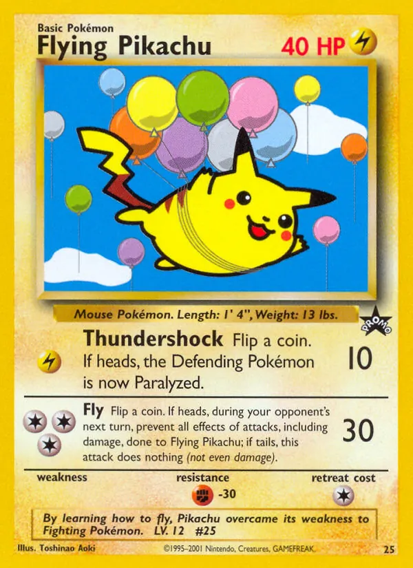 Fliegendes Pikachu (Wizards Black Star Promos 025)