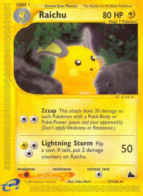 Raichu (Skyridge 027)