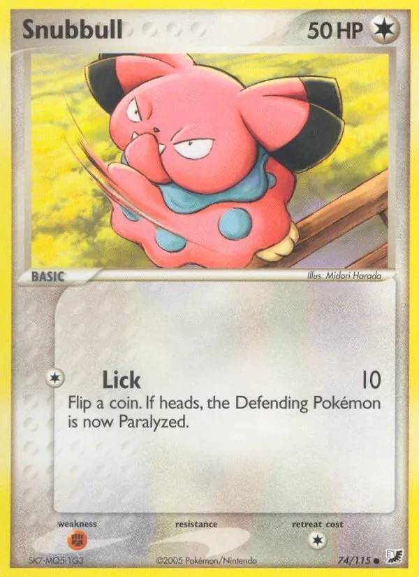 Snubbull (EX Verborgene Mächte 074)