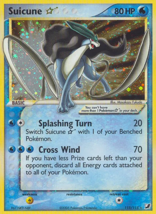 Suicune ☆ (EX Verborgene Mächte 115)