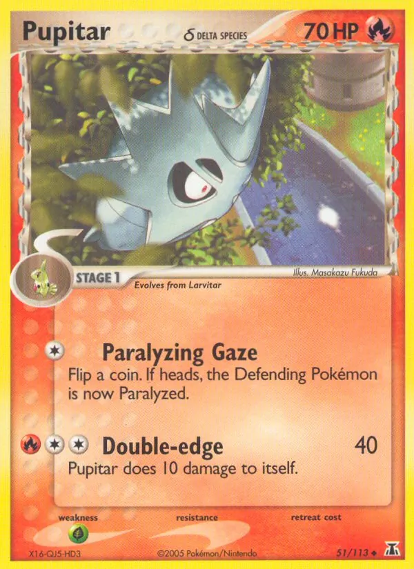 Pupitar δ (EX Delta Species 051)