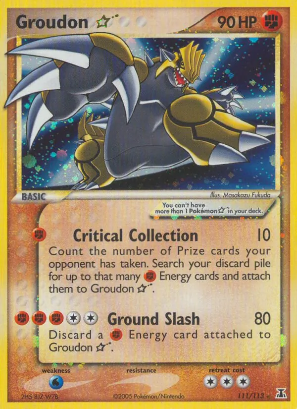 Groudon * (EX Delta Species 111)