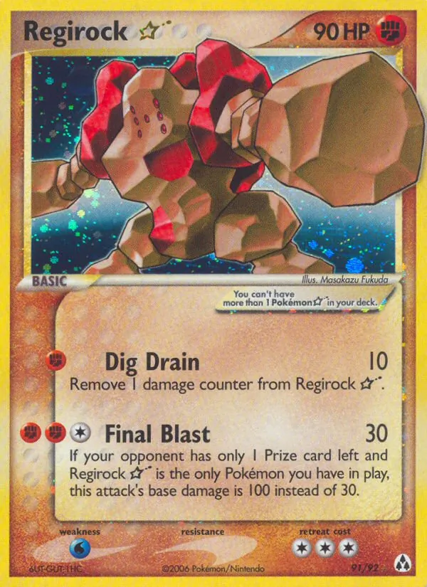 Regirock ☆ (EX Legend Maker 091)