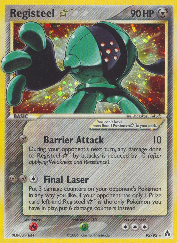 Registeel ☆ (EX Legend Maker 092)