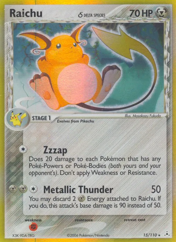 Raichu δ (EX Holon Phantoms 015)
