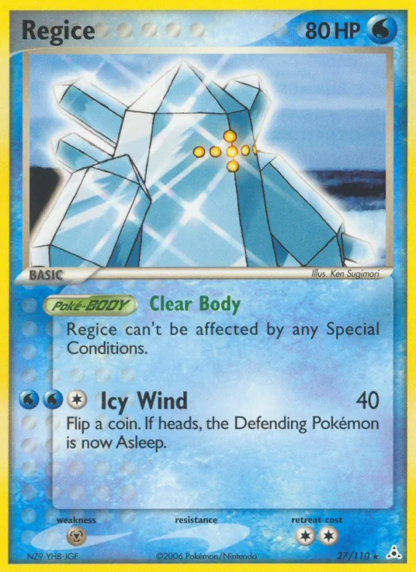 Regice (EX Holon Phantoms 027)