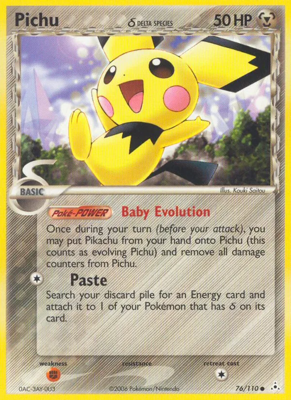 Pichu δ (EX Holon Phantoms 076)
