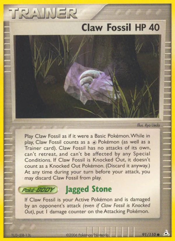 Klauenfossil (EX Holon Phantoms 091)